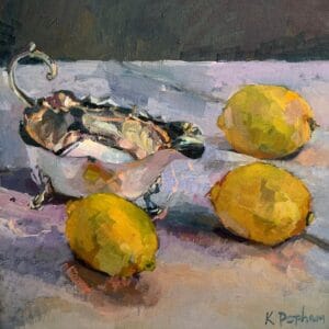 Lemons with a Silver Jug