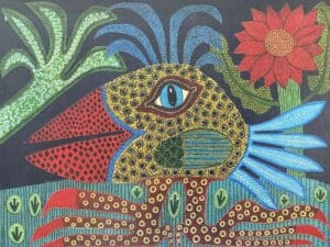 Blue eyed bird
